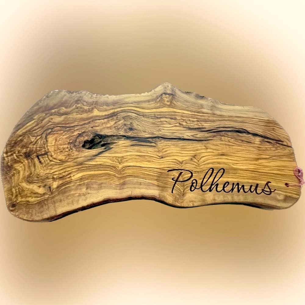 Personalized olive-wood charcuterie/butter boards from Italy
